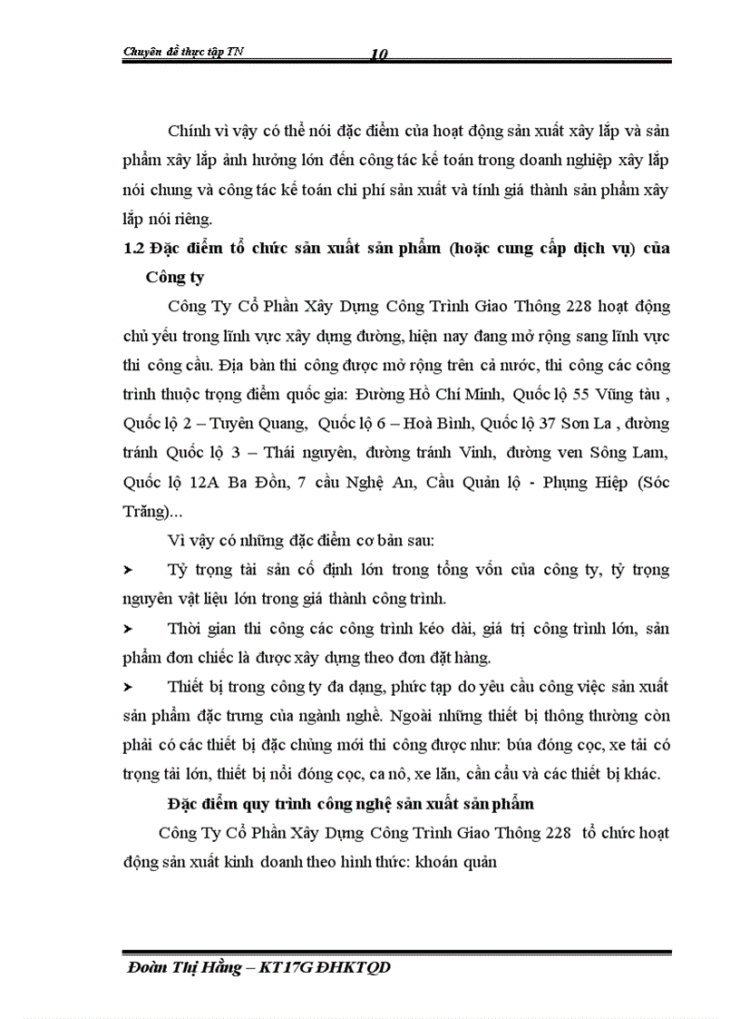 image for page Hoàn thiện kế toán chi phí sản xuất và tính giá thành sản phẩm tại Công Ty Cổ Phần Xây Dựng Công Trình Giao Thông 228