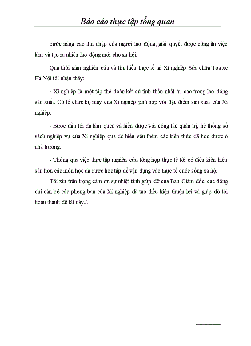 image for page Báo cáo thực tập tại xí nghiệp Sửa chữa Toa xe Hà Nội