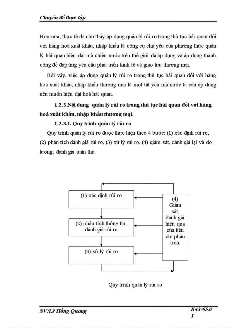 image for page Quản lý rủi ro trong thủ tục hải quan đối với hàng hoá xuất khẩu nhập khẩu thương mại tại Chi cục Hải quan Bắc Hà Nội