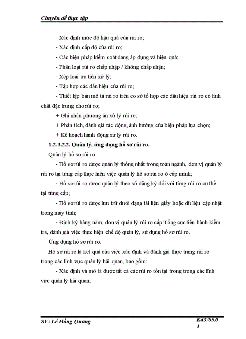 image for page Quản lý rủi ro trong thủ tục hải quan đối với hàng hoá xuất khẩu nhập khẩu thương mại tại Chi cục Hải quan Bắc Hà Nội