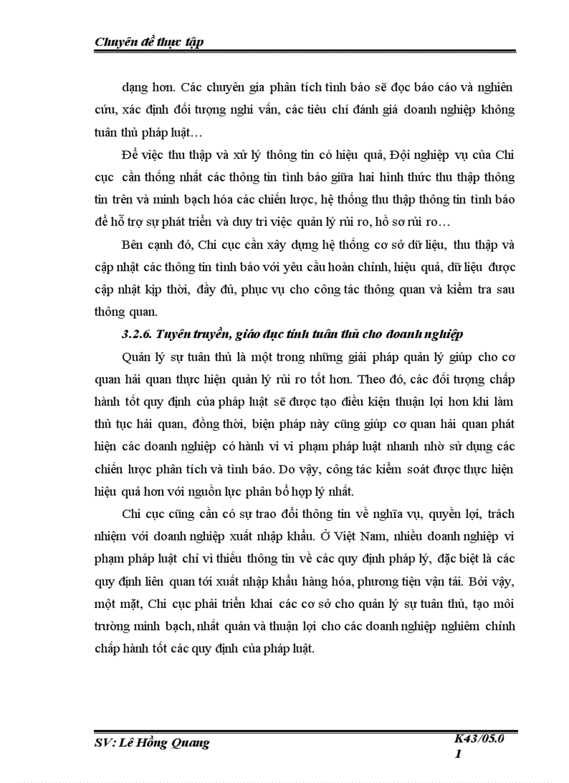 image for page Quản lý rủi ro trong thủ tục hải quan đối với hàng hoá xuất khẩu nhập khẩu thương mại tại Chi cục Hải quan Bắc Hà Nội