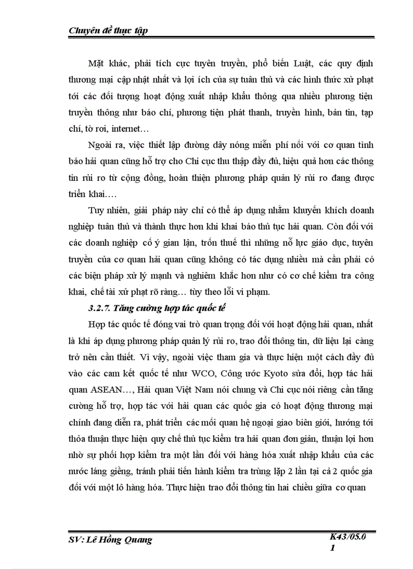 image for page Quản lý rủi ro trong thủ tục hải quan đối với hàng hoá xuất khẩu nhập khẩu thương mại tại Chi cục Hải quan Bắc Hà Nội