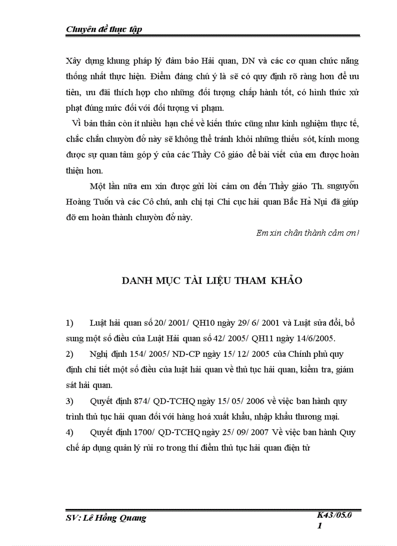 image for page Quản lý rủi ro trong thủ tục hải quan đối với hàng hoá xuất khẩu nhập khẩu thương mại tại Chi cục Hải quan Bắc Hà Nội