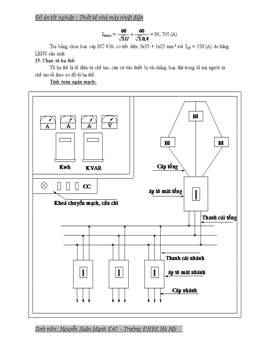 image for page Thiết kế phần điện cho một nhà máy nhiệt điện công suất 200MW