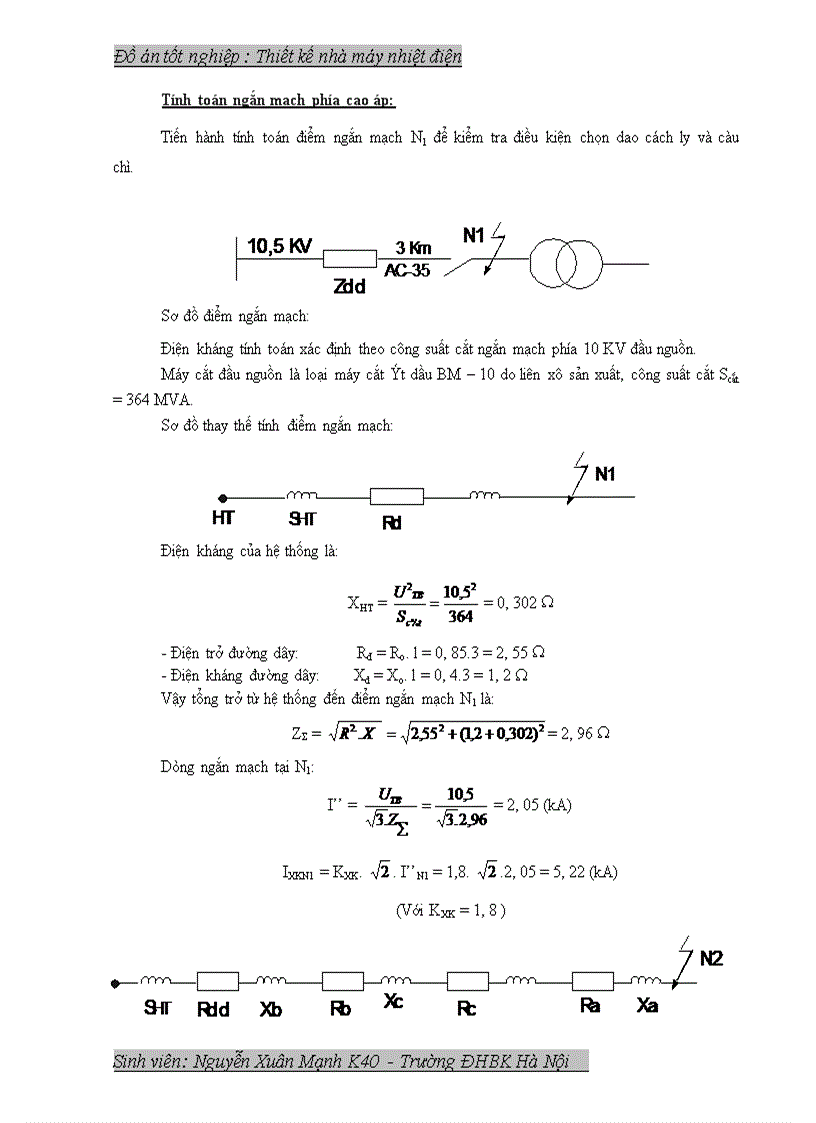 image for page Thiết kế phần điện cho một nhà máy nhiệt điện công suất 200MW