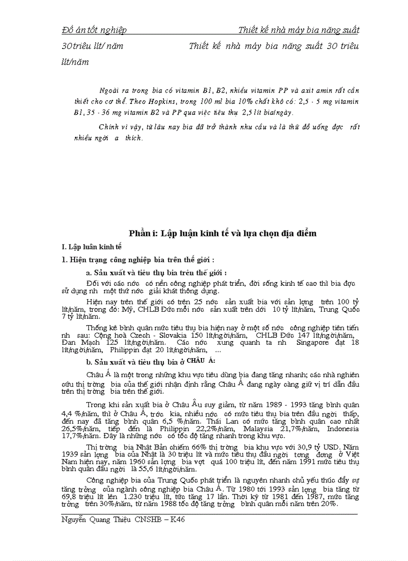 image for page Thiết kế nhà máy bia năng suất 30 triêu lít