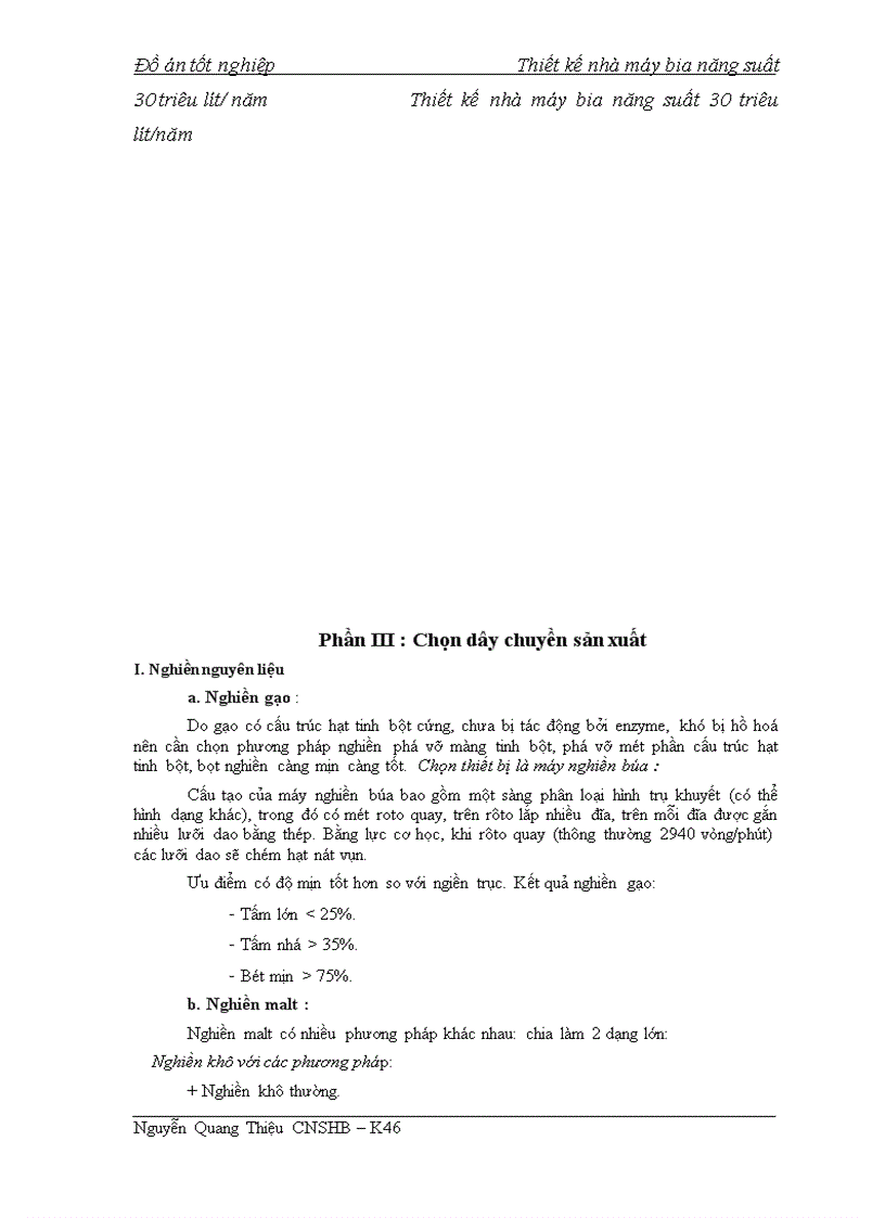 image for page Thiết kế nhà máy bia năng suất 30 triêu lít