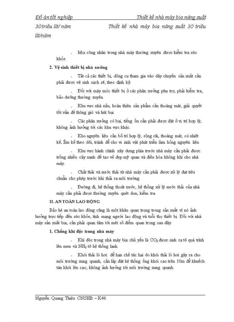 image for page Thiết kế nhà máy bia năng suất 30 triêu lít