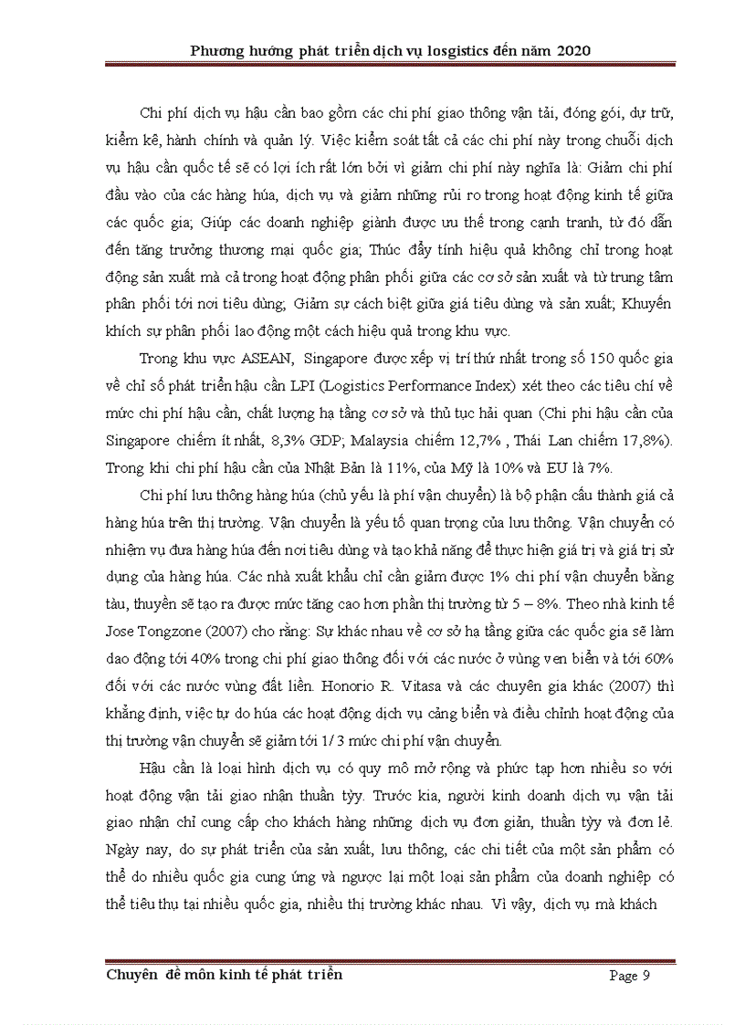 image for page Phương hướng và giải pháp phát triển dịch vụ logistics đến năm 2020
