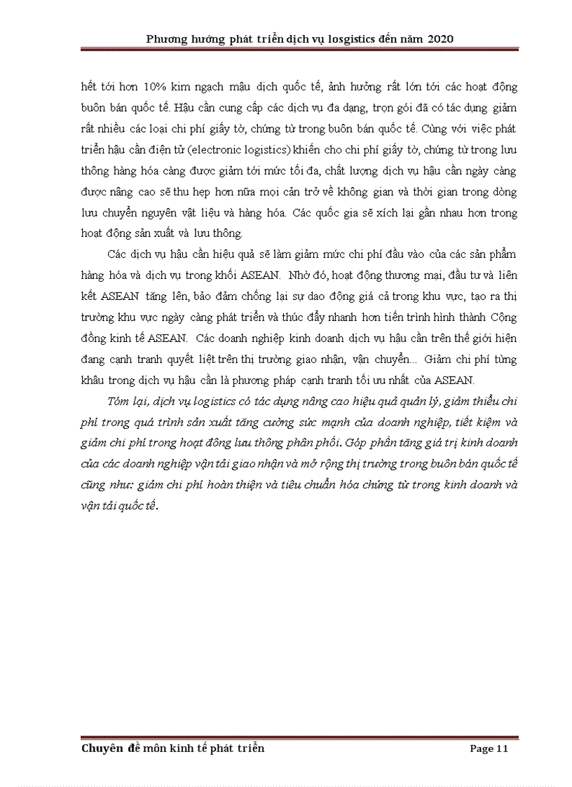 image for page Phương hướng và giải pháp phát triển dịch vụ logistics đến năm 2020