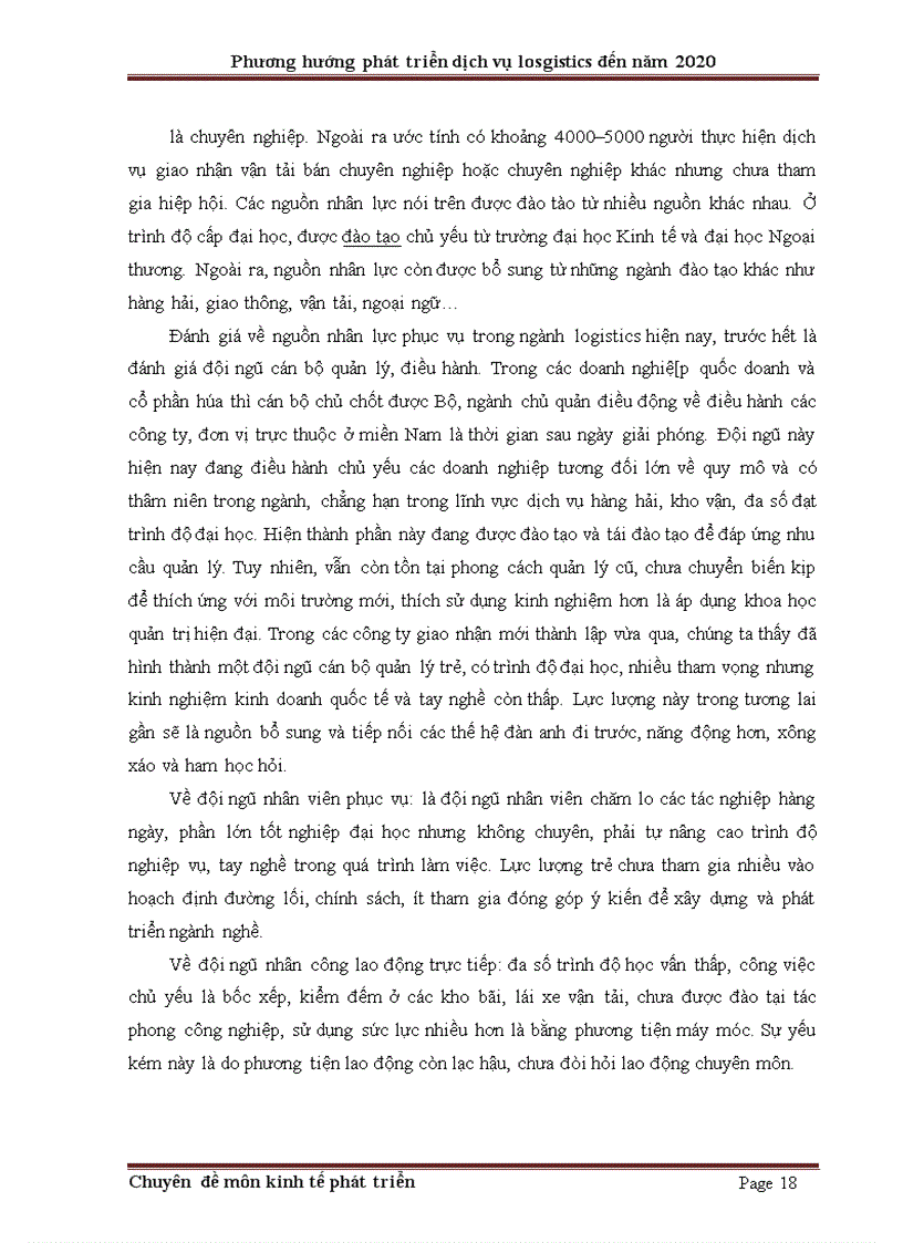 image for page Phương hướng và giải pháp phát triển dịch vụ logistics đến năm 2020