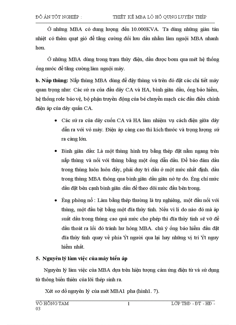 image for page Thiết kế máy biến áp lò hồ quang luyện thép 10500KVA