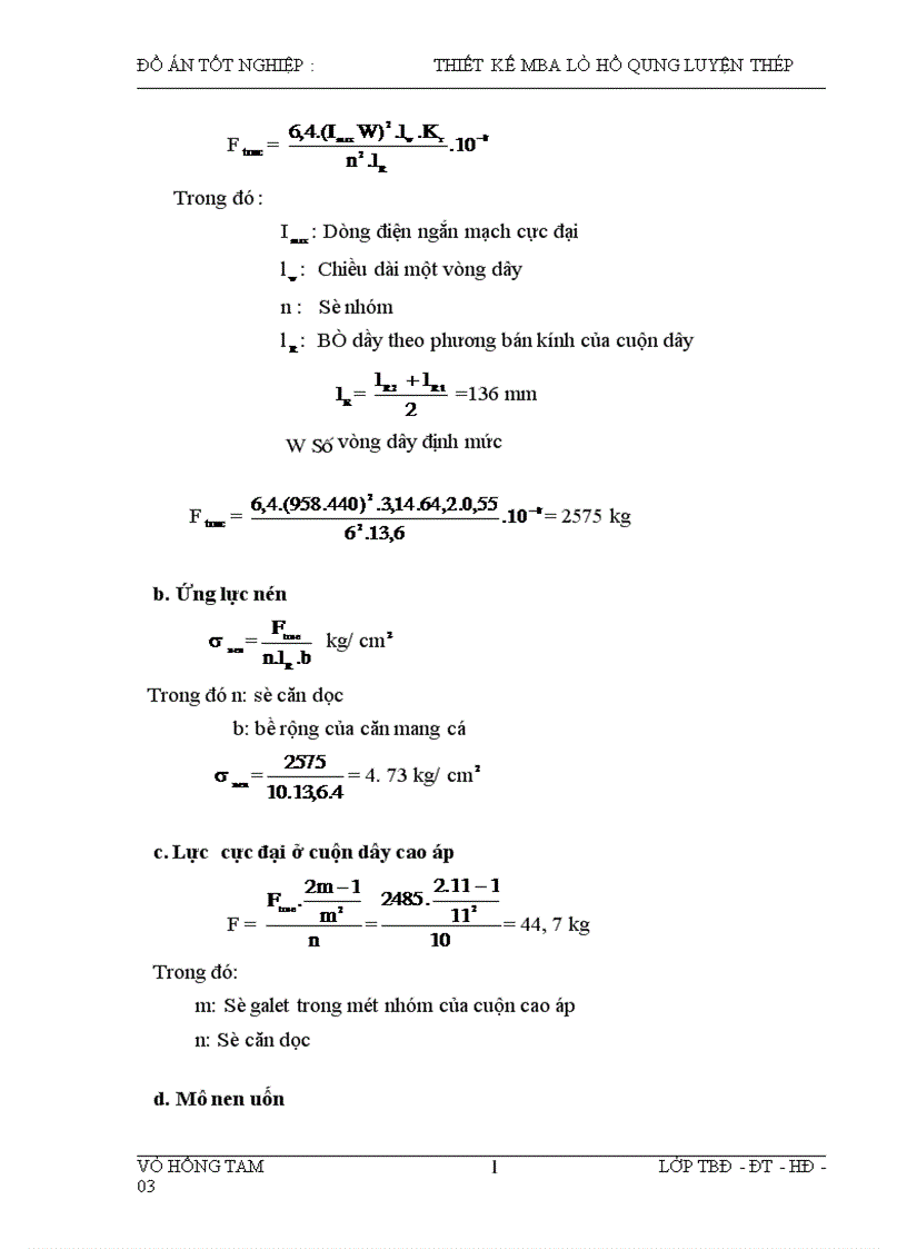 image for page Thiết kế máy biến áp lò hồ quang luyện thép 10500KVA