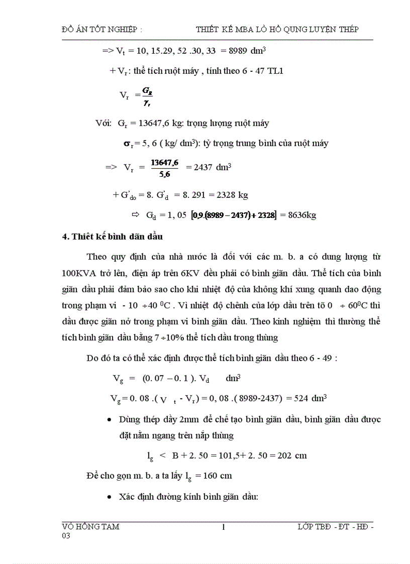 image for page Thiết kế máy biến áp lò hồ quang luyện thép 10500KVA