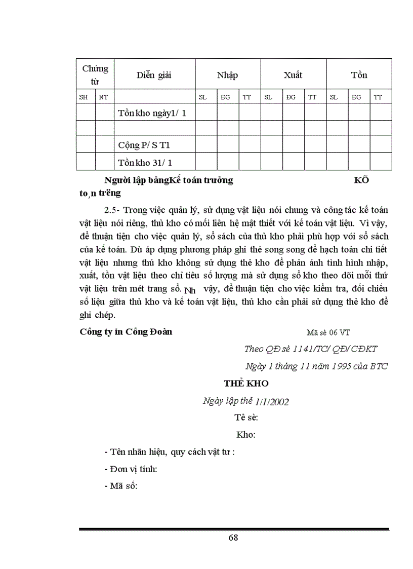 image for page Tổ chức hạch toán kế toán nguyên vật liệu ở công ty in Công Đoàn 1