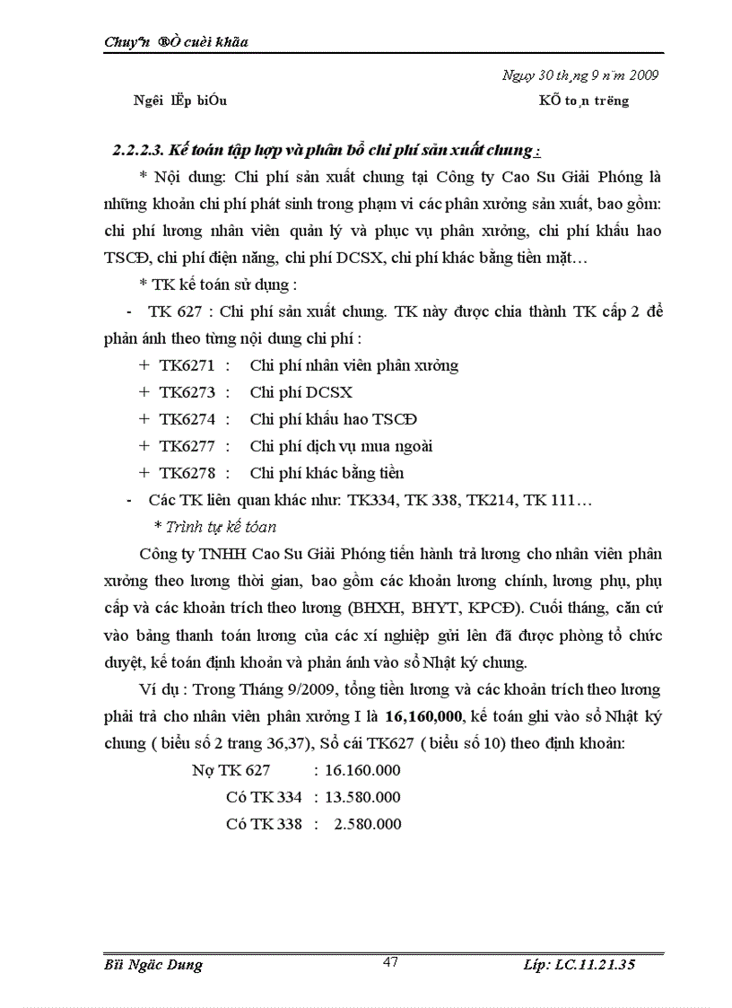 image for page Tổ chức công tác kế toán tập hợp chi phí sản xuất và tính giá thành sản phẩm ở công ty TNHH Cao su Giải Phóng 1