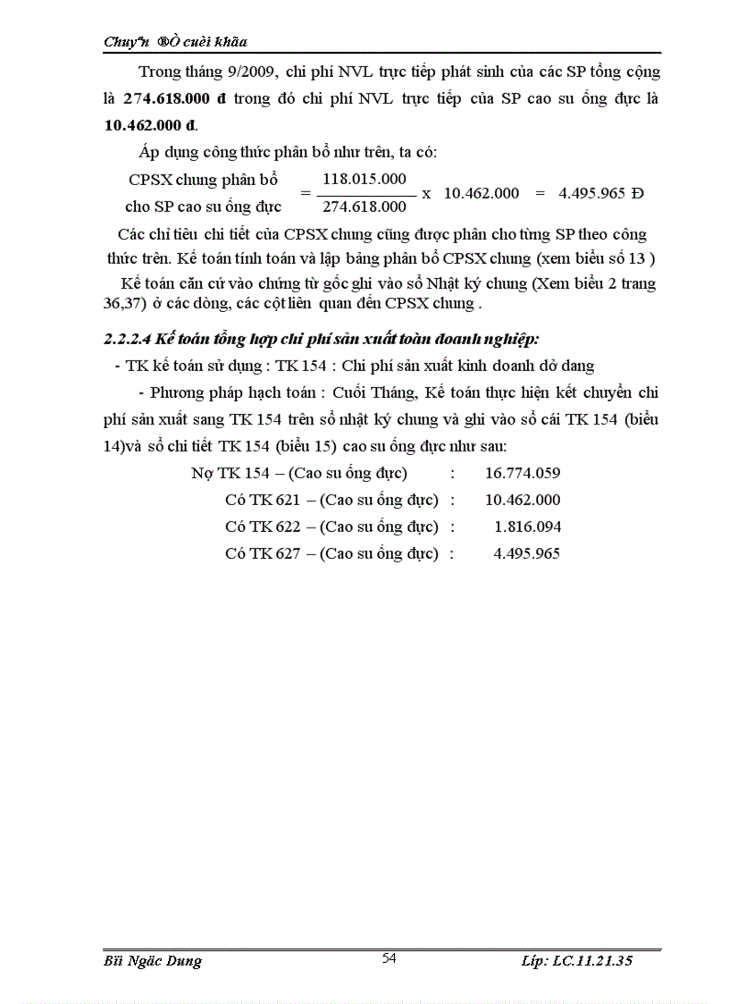 image for page Tổ chức công tác kế toán tập hợp chi phí sản xuất và tính giá thành sản phẩm ở công ty TNHH Cao su Giải Phóng 1