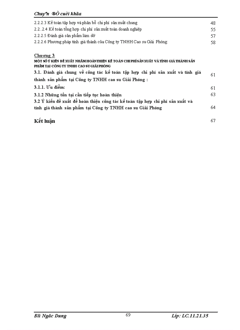 image for page Tổ chức công tác kế toán tập hợp chi phí sản xuất và tính giá thành sản phẩm ở công ty TNHH Cao su Giải Phóng 1