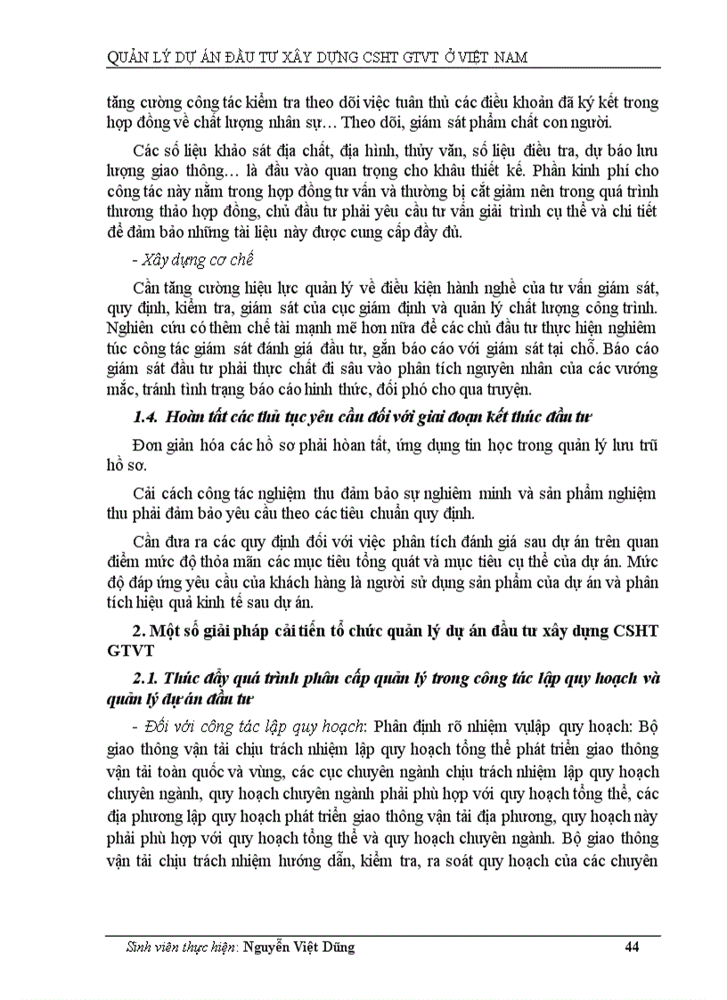 image for page Quản lý dự án đầu tư xây dựng CSHT GTVT ở Việt Nam 1