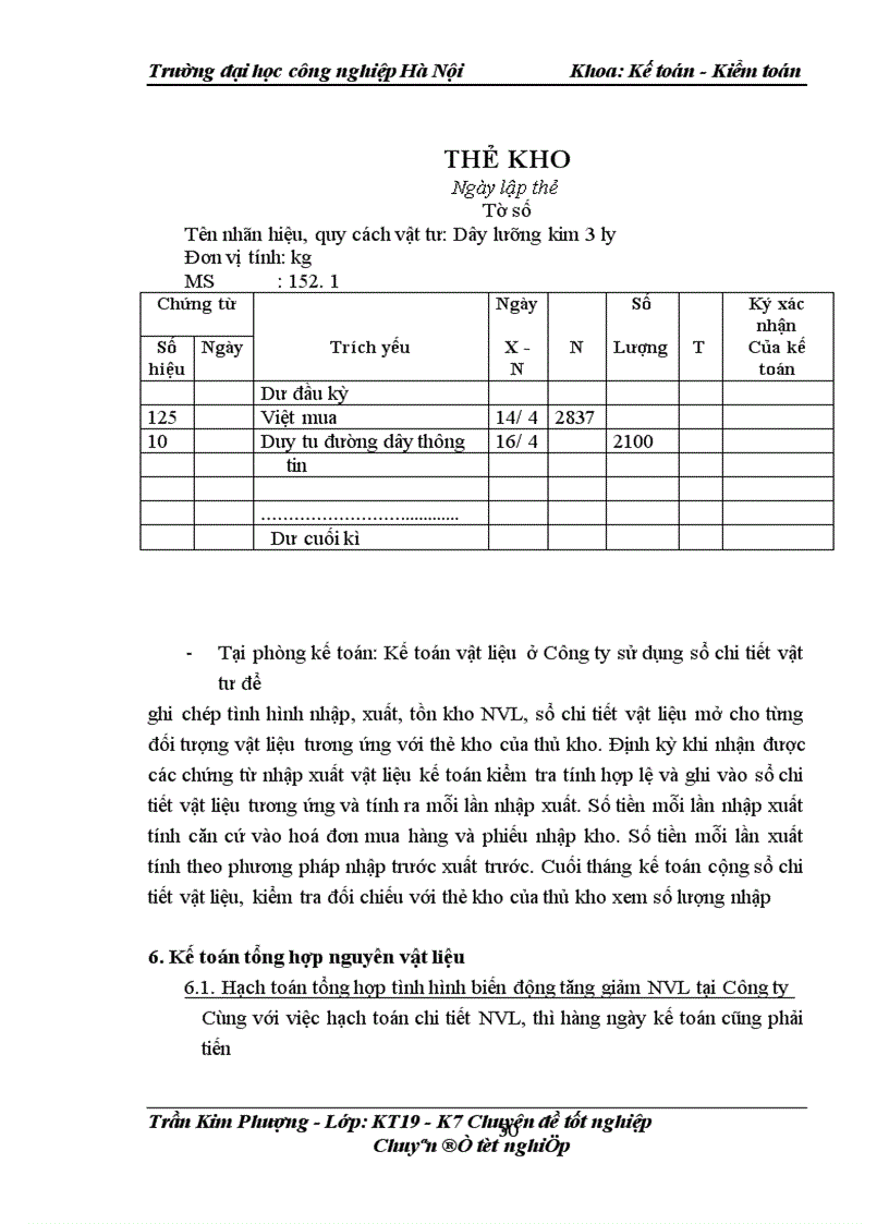 image for page Hoàn thiện công tác kế toán nguyên vật liệu tại Công ty TNHH một thành viên TTTHĐS Bắc Giang