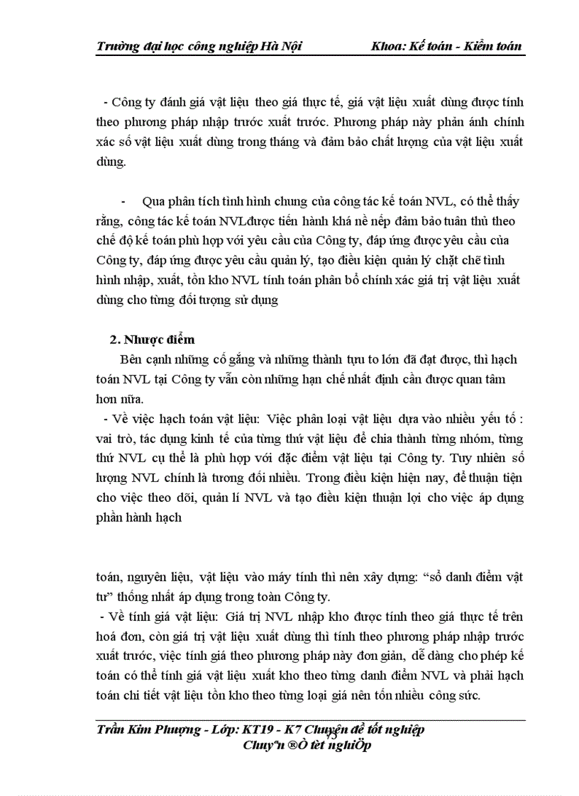 image for page Hoàn thiện công tác kế toán nguyên vật liệu tại Công ty TNHH một thành viên TTTHĐS Bắc Giang