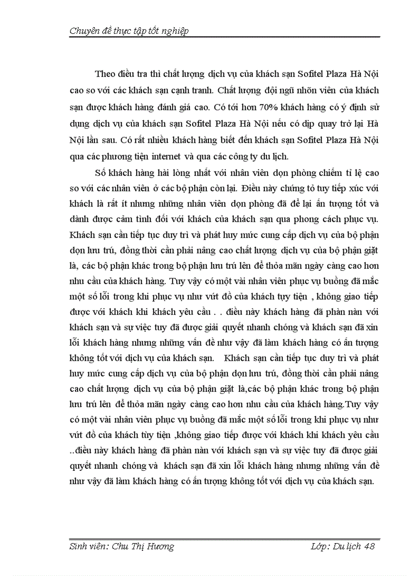 image for page Nâng cao chất lượng dịch vụ lưu trú tại khách sạn Sofitel Plaza Hà Nội