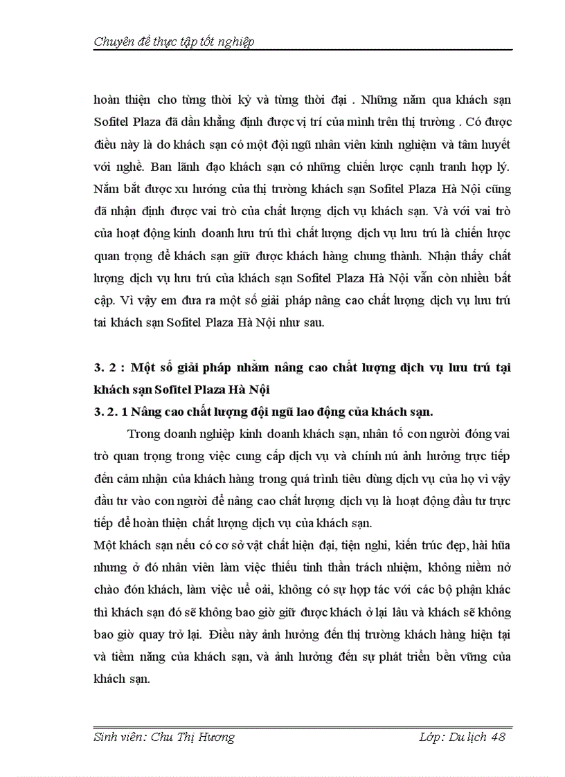 image for page Nâng cao chất lượng dịch vụ lưu trú tại khách sạn Sofitel Plaza Hà Nội