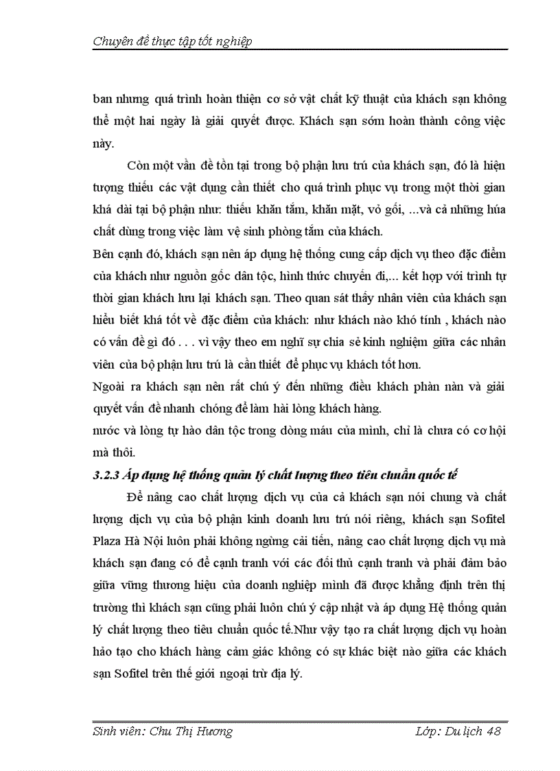 image for page Nâng cao chất lượng dịch vụ lưu trú tại khách sạn Sofitel Plaza Hà Nội