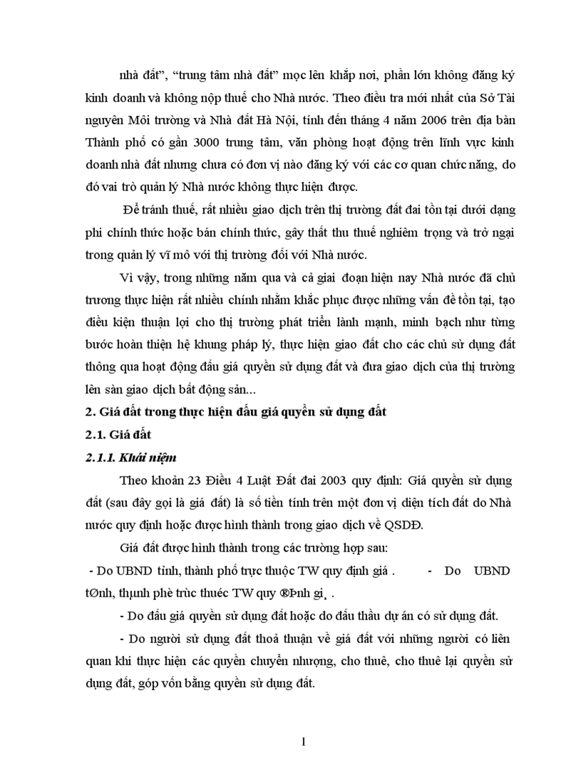 image for page Tìm hiểu công tác đấu giá quyền sử dụng đất tại Thành phố Hà nội từ năm 2003 đến 2005 1