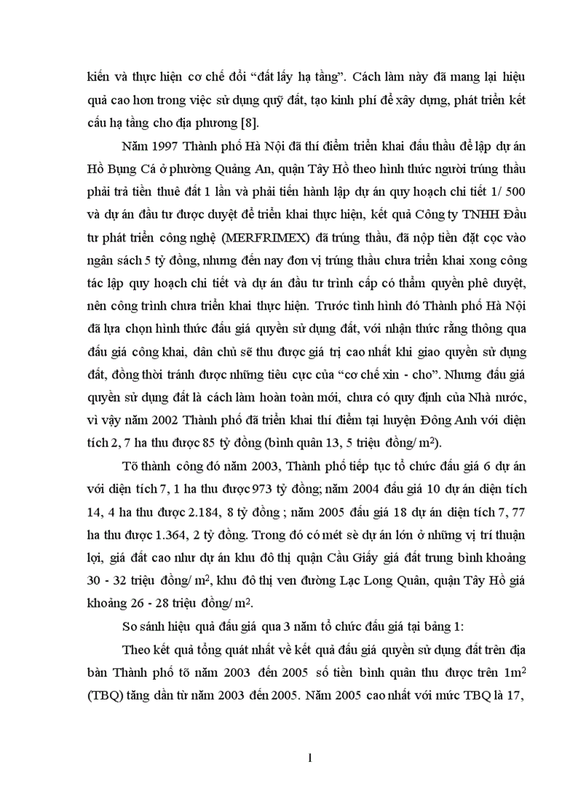 image for page Tìm hiểu công tác đấu giá quyền sử dụng đất tại Thành phố Hà nội từ năm 2003 đến 2005 1