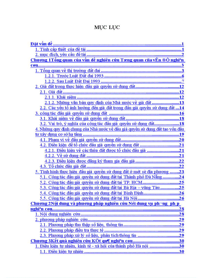 image for page Tìm hiểu công tác đấu giá quyền sử dụng đất tại Thành phố Hà nội từ năm 2003 đến 2005 1