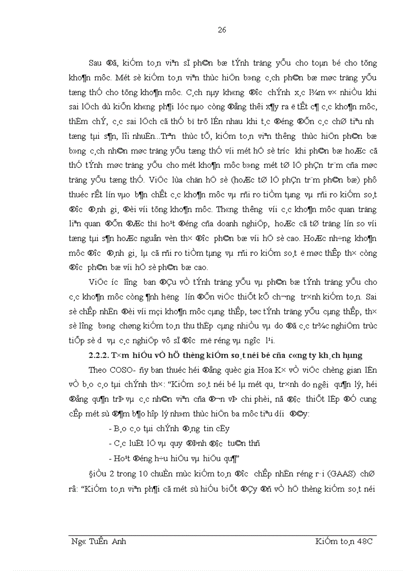 image for page Vấn đề tìm hiểu khách hàng trong giai đoạn lập kế hoạch kiểm toán tài chính theo chuẩn mực kiểm toán Việt Nam 1