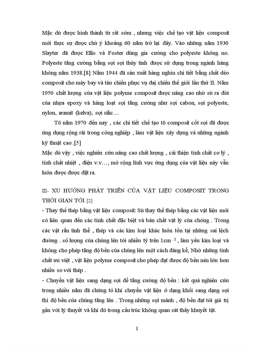image for page Tổng quan về vật liệu composit