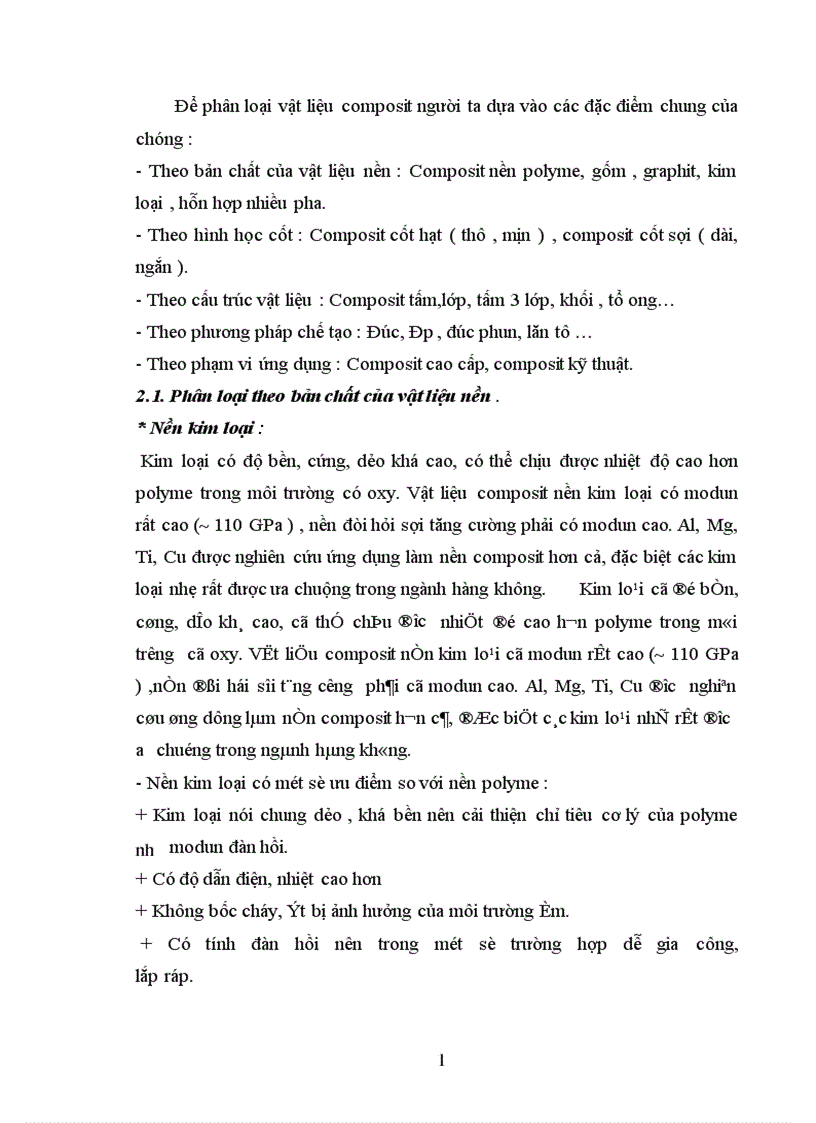 image for page Tổng quan về vật liệu composit