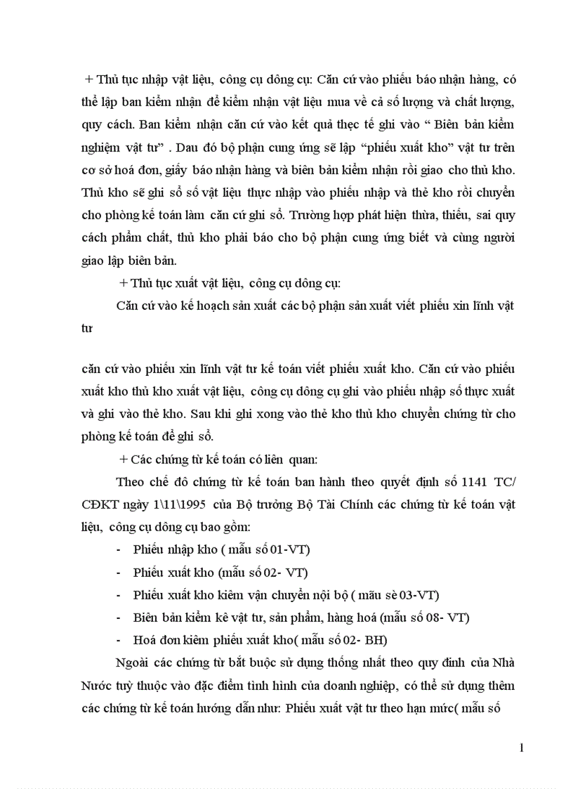 image for page Kế toán nguyên vật liệu công cụ dụng cụ ở Công ty TNHHTM và in Việt Tiến 1