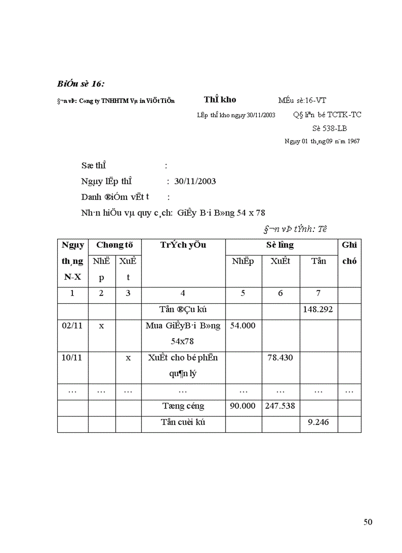 image for page Kế toán nguyên vật liệu công cụ dụng cụ ở Công ty TNHHTM và in Việt Tiến 1