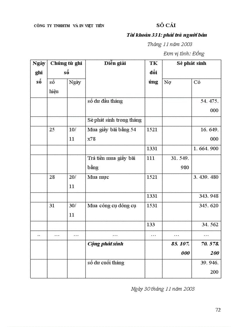 image for page Kế toán nguyên vật liệu công cụ dụng cụ ở Công ty TNHHTM và in Việt Tiến 1