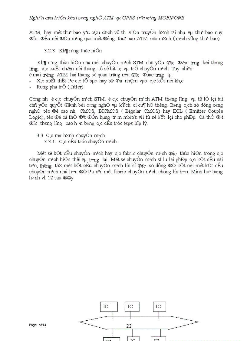 image for page Nghiên cứu triển khai công nghệ ATM và GPRS trên mạng MOBIFONE 1