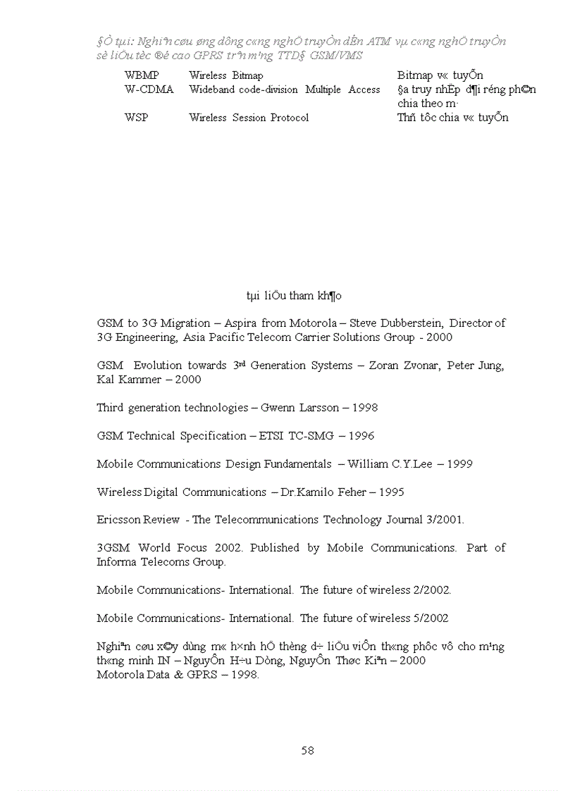 image for page Nghiên cứu triển khai công nghệ ATM và GPRS trên mạng MOBIFONE 1