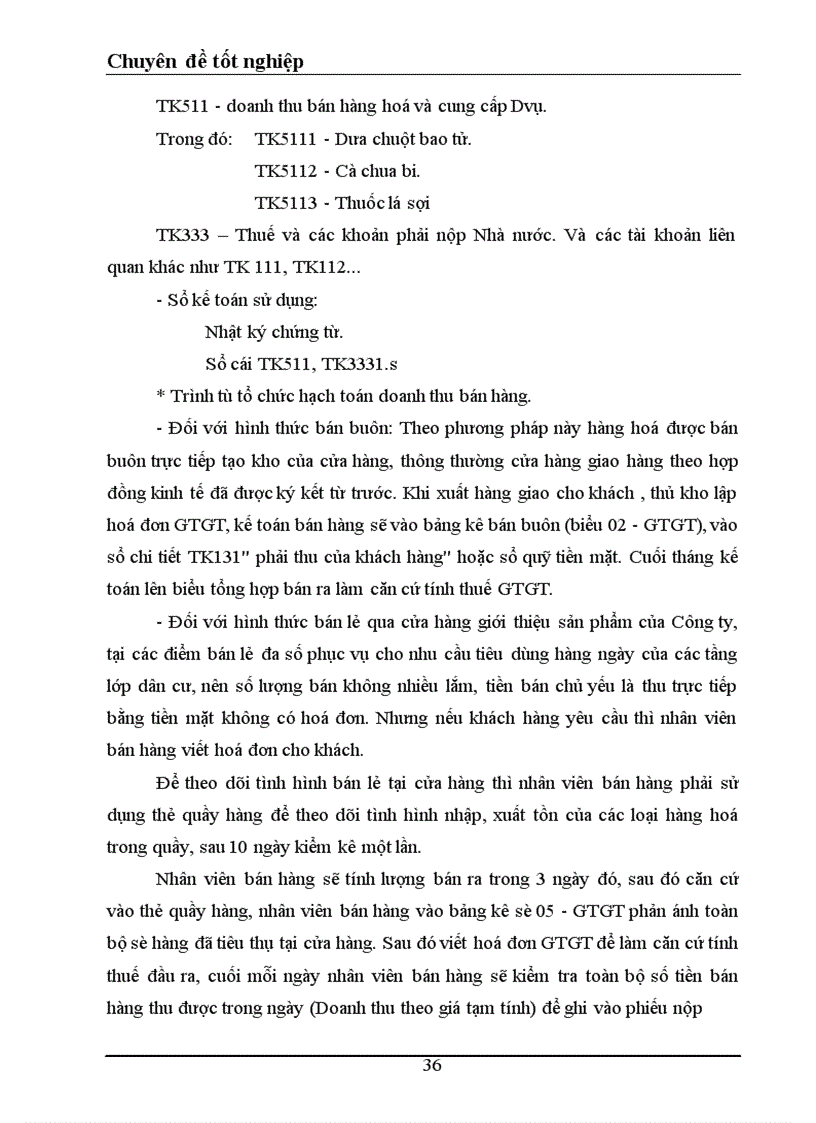 image for page Tổ chức kế toán bán hàng và xác định kết quả bán hàng ở công ty cổ phần thuốc lá và chế biến thực phẩm Bắc Giang 1