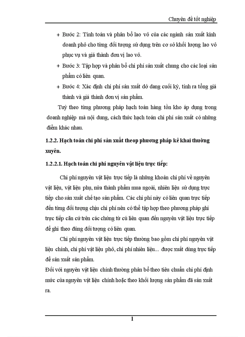 image for page Hoàn thiện kế toán chi phí sản xuất và tính giá thành sản phẩm tại Công ty cổ phần phát triển Thăng Long 1
