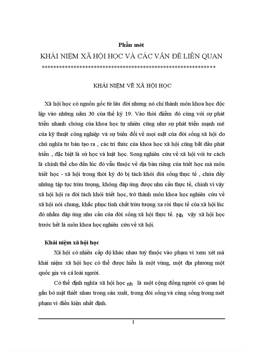 image for page Xã hội học và các vấn đề liên quan