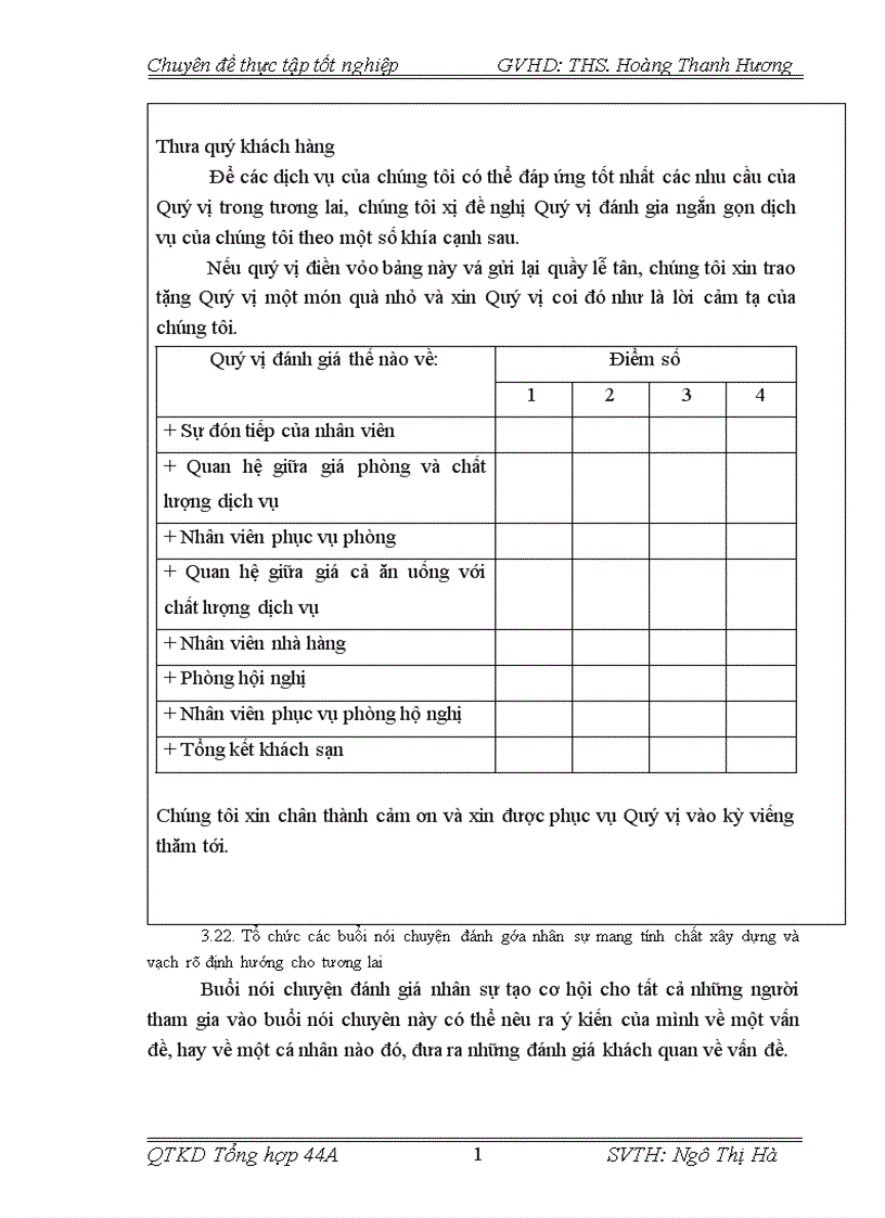 image for page Hoàn thiện mô hình đánh giá nhân sự tại khách sạn Heritage Hạ long 1