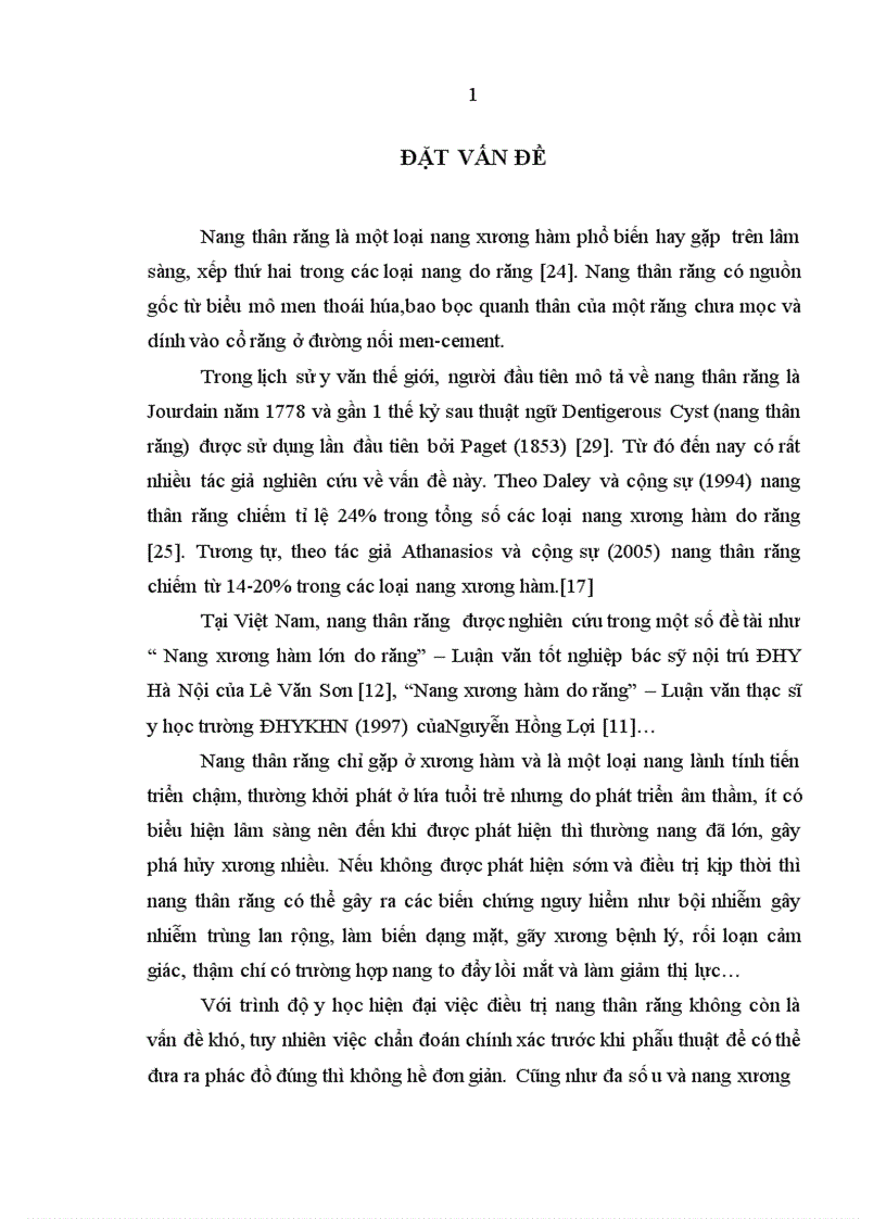 image for page Nhận xét lâm sàng hình ảnh X quang giải phẫu bệnh và đánh giá kết quả phẫu thuật nang thân răng