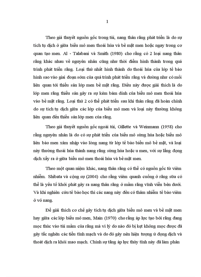 image for page Nhận xét lâm sàng hình ảnh X quang giải phẫu bệnh và đánh giá kết quả phẫu thuật nang thân răng