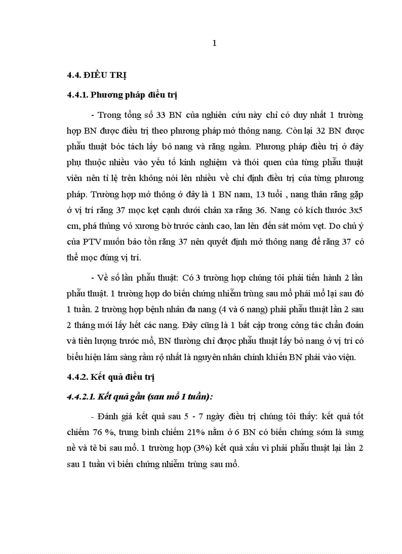image for page Nhận xét lâm sàng hình ảnh X quang giải phẫu bệnh và đánh giá kết quả phẫu thuật nang thân răng