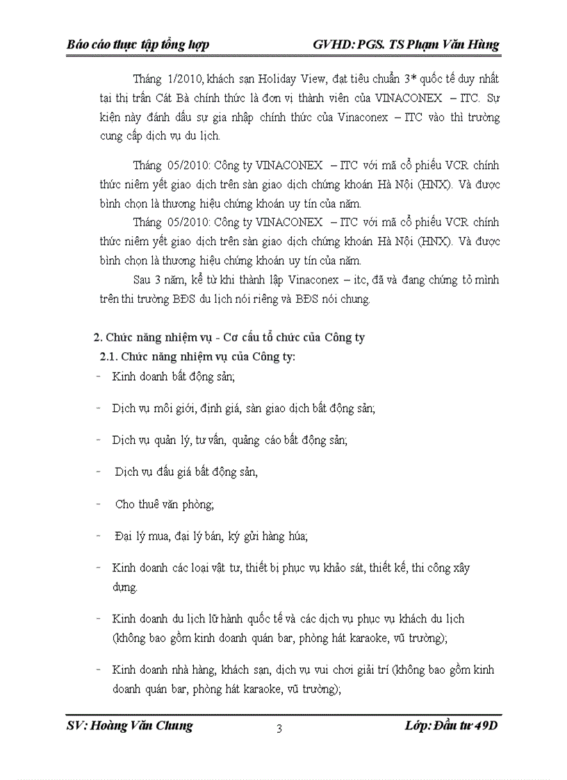 image for page Báo cáo thực tập tổng hợp tại Công ty cổ phần đầu tư và phat triển du lịch Vinaconex itc