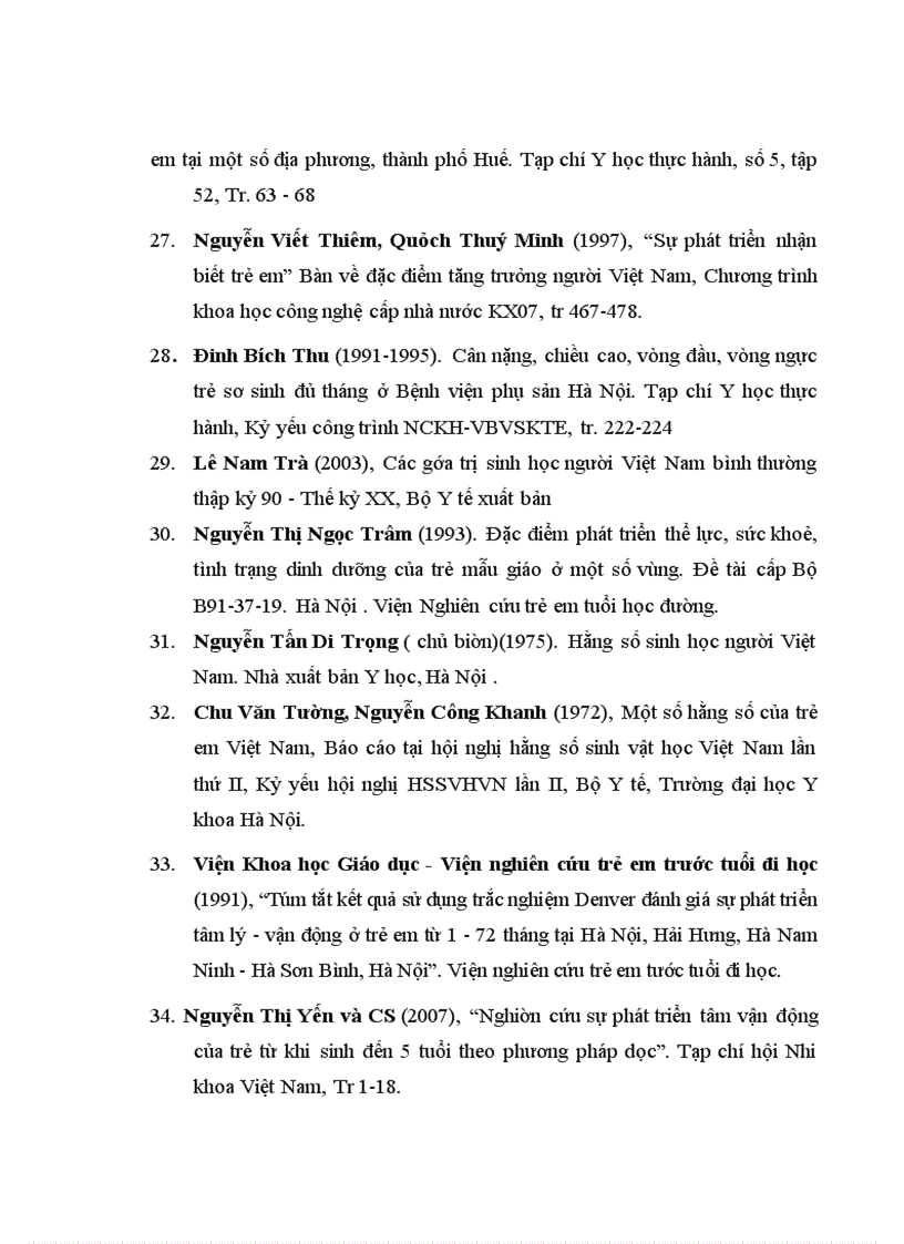 image for page Nghiên cứu sự phát triển thể chất và tâm vận động của trẻ em 1 6 tuổi tại Hưng Yên Quảng Nam và Cần Thơ