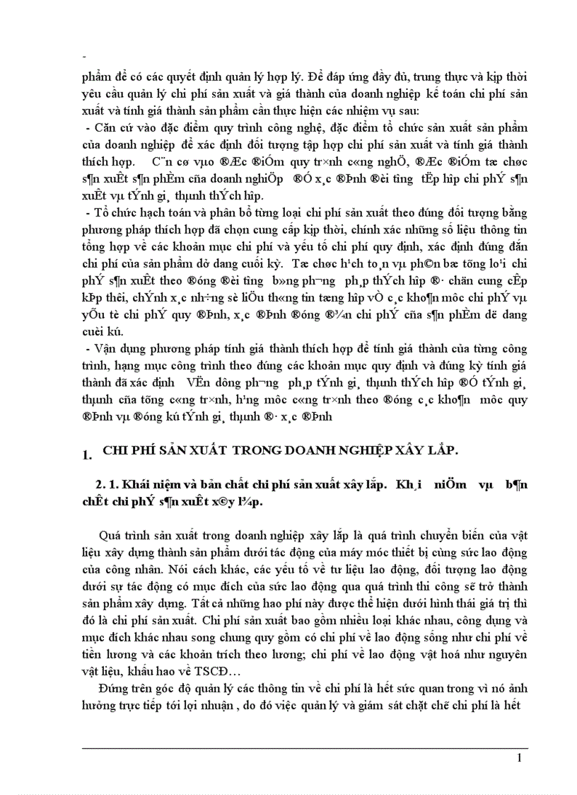 image for page Thực tế tổ chức hạch toán chi phí sản xuất và tính giá thành sản phẩm tại Công ty xây dựng số