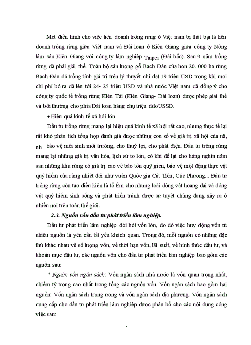 image for page Thực trạng và một số giải pháp đẩy mạnh đầu tư phát triển lâm nghiệp vùng Bắc Trung Bộ Việt Nam 1